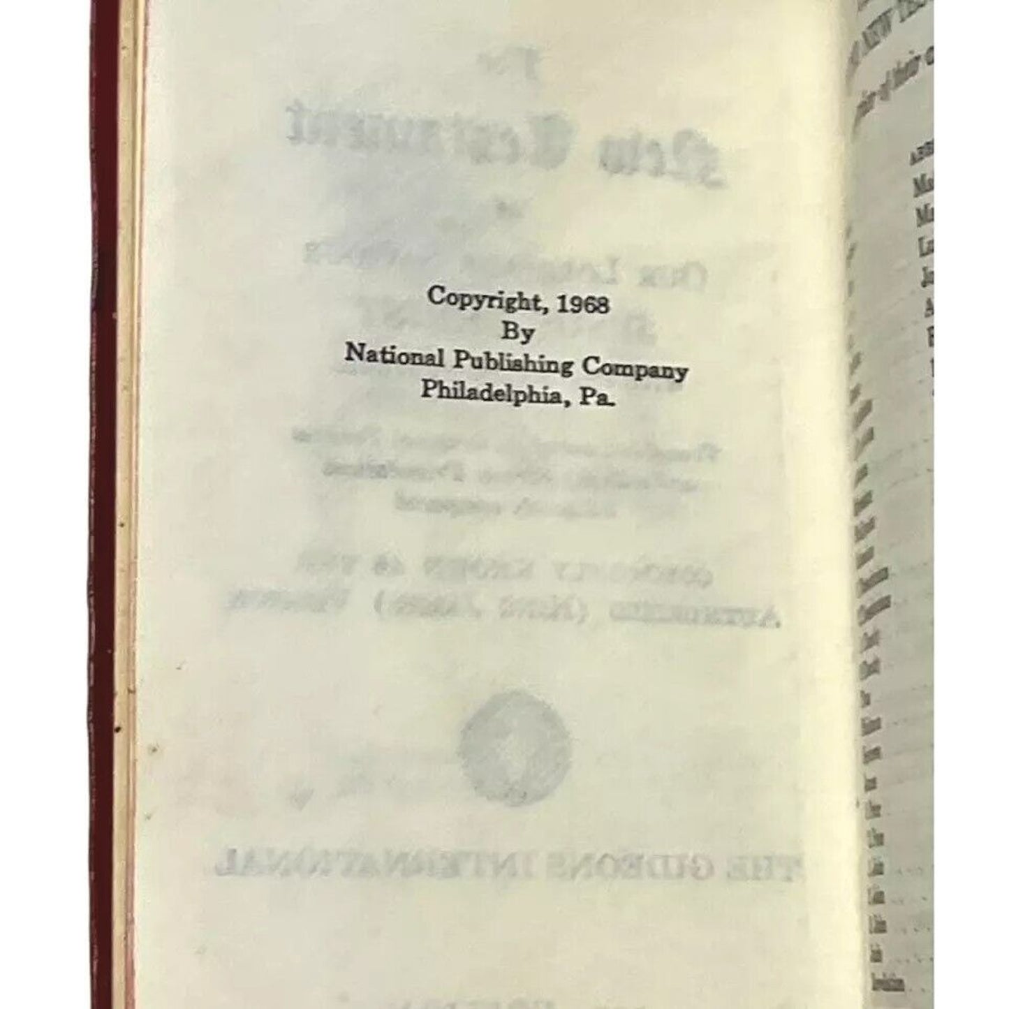 Gideon's International Bible Pocket New Testament Psalms Proverbs Red Cover Book