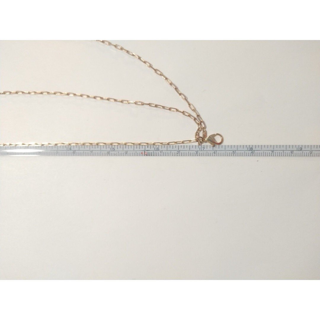 Women's Chain Three-Strand Necklace Yellow Gold Tone