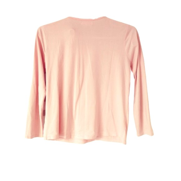Poof girl light pink unicorn girls Top long sleeve blouse M