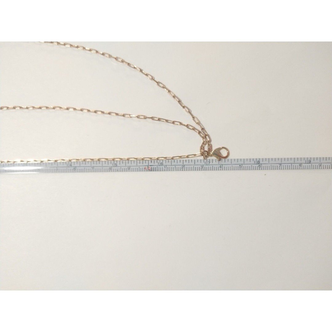 Women's Chain Three-Strand Necklace Yellow Gold Tone