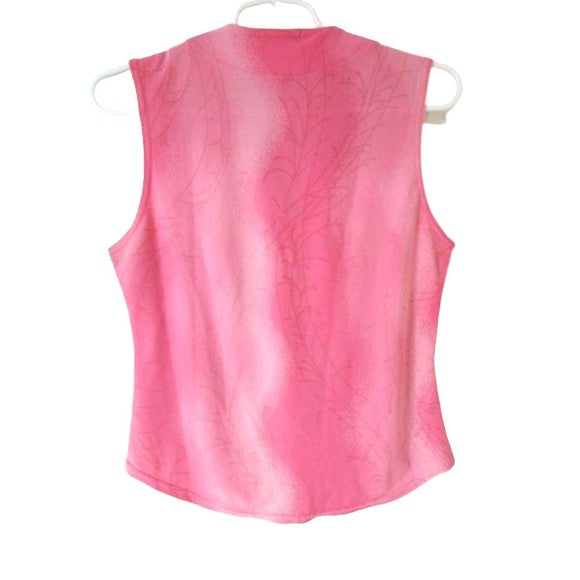 Colosseum Women's T-shirt Light Pink with Flamingoes Size M